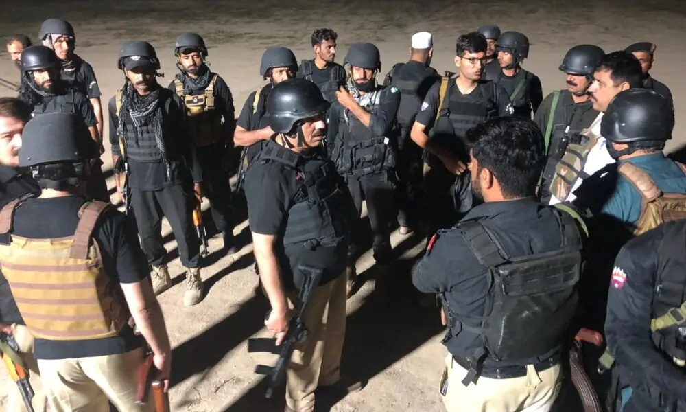 Five terrorists killed, six policemen martyred in northwest Pakistan attack